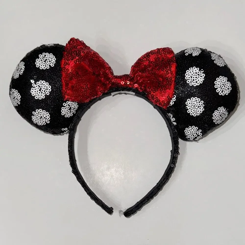 Disney Red and Black Sequin Mouse Ears